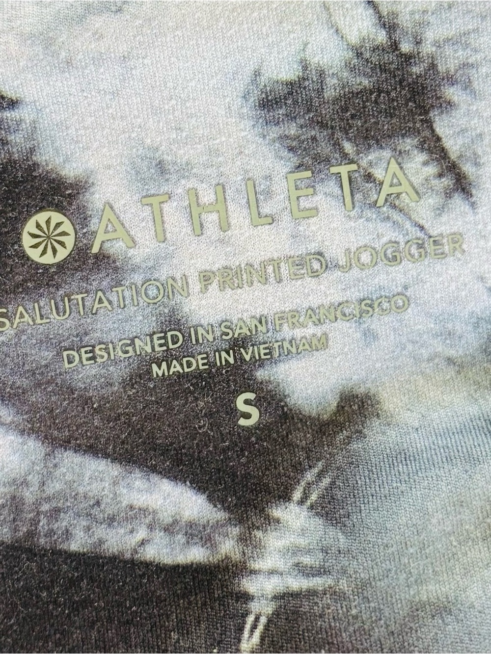 Athleta tie-Dye Jogger Pants - Blue/Black - Picture 7 of 11